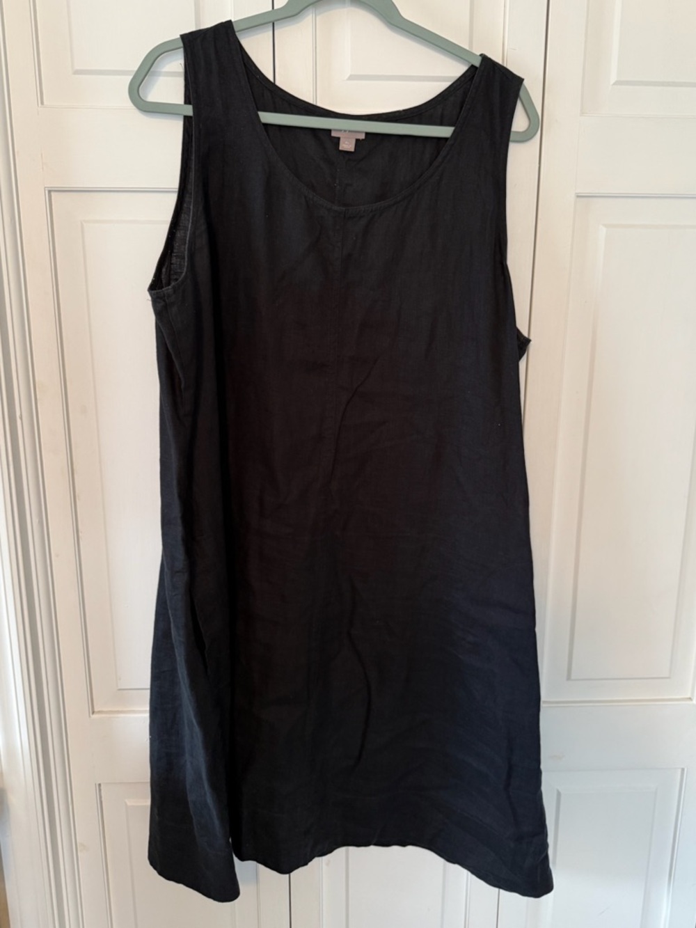 J. Jill Black Sleeveless Linen Blend Tunic Dress / Long Tank Top – XL